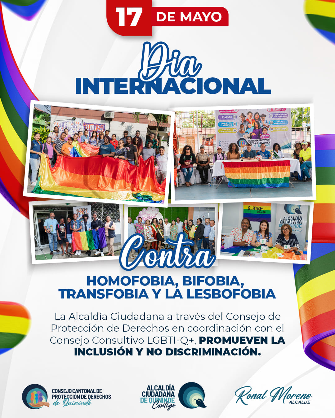 Dia Internacional Contra la Homofobia, Bifobia, Transfobia y la Lesbofobia 